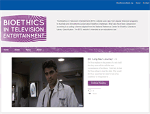 Tablet Screenshot of bioethicsmedia.org